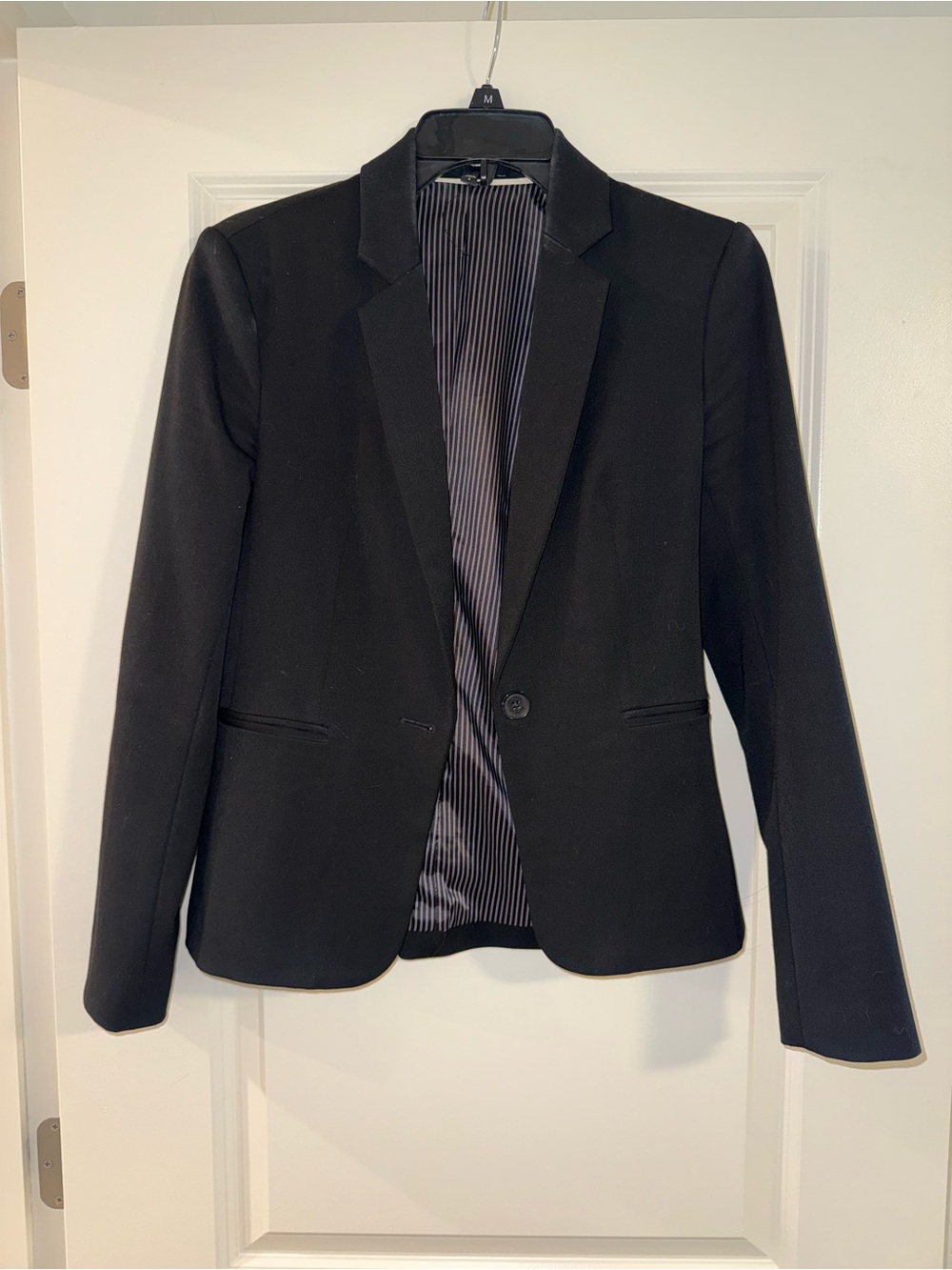 Express Black Women's Single-Button Blazer